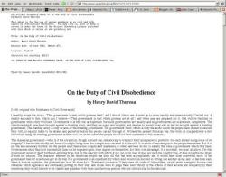 The Project Gutenberg EBook of On the Duty of Civil Disobedience/by Henry David Thoreau/