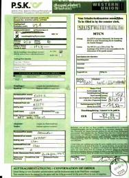 western union form