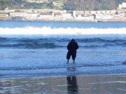 San Sebastian (Donostia) Strandwaten/beach wading/aoe