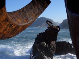 San Sebastian/Donostia Eduardo Chillida sculpture at the seaside San Sebastian/Donostia Eduardo Chillida sculpture at the seaside