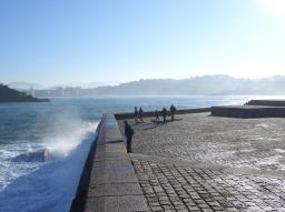 San Sebastian/Donostia Eduardo Chillida sculpture at the seaside