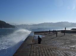 San Sebastian/Donostia Eduardo Chillida sculpture at the seaside