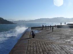 San Sebastian/Donostia Eduardo Chillida sculpture at the seaside