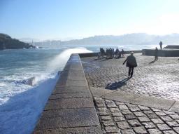 San Sebastian/Donostia Eduardo Chillida sculpture at the seaside