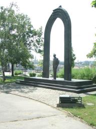 Budapest/Denkmal Mihály Károlyi (first president/erster Praesident) 1919