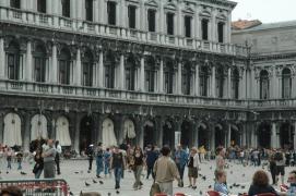 Venezia/Piazza S. Marco/Tauben und Menschen