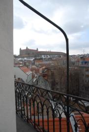 Bratislava Castle framed by St Michael's Tower