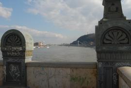 Rope Bridge and Gellert/from the Chain Bridge Rope Bridge and Gellert/from the Chain Bridge