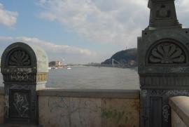 Rope Bridge and Gellert/from the Chain Bridge