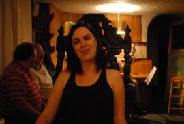 Dinner at Henderson's vegetarian restaurant: regal verenka on the throne Dinner at Henderson's vegetarian restaurant: regal verenka on the throne