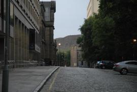 Plateau in Edinburgh near George square, where he lived: model for Sir Arthur Conan Doyle's Lost World?