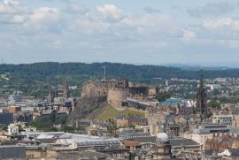 Edinburgh Castle as seen from Arthur's Seat