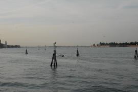 View towards San Michele (cemetary island)