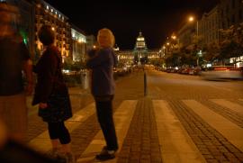 Prague 2013/Luise on Wenceslas Square (Václavské náměstí)