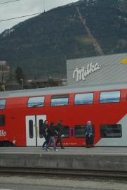 Milka neben dem Bahnhof Bludenz