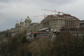 Bundeshaus im Umbau/Bern/Berne Schweiz/Switzerland)