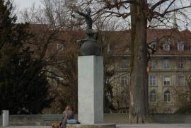 Skulptur von Oskar Bider/Kleine Schanze/Bern/Berne Schweiz/Switzerland