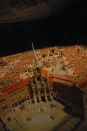 Maqueta/model of the Hospital de la Santa Creu i Sant Pau de Barcelona/Pavillionsystem, cf. Wiener AKH/Baumgartner Höhe