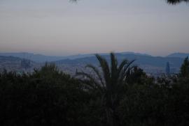 View over Barcelona from Montjuïc: Torre Agbar y Sagrada Familia