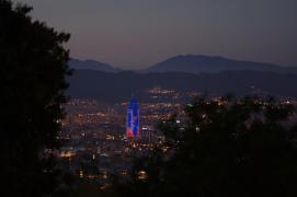 View over Barcelona from Montjuïc: Torre Agbar III