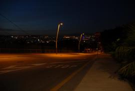 View over Barcelona from Montjuïc: calle