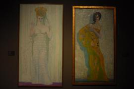 Museu Nacional d'Art de Catalunya:/Hermen Anglada Camarasa:/Retrat de Magda Jodelyn (c. 1904)/Papallona de nit (c. 1913)