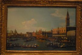 Museu Nacional d'Art de Catalunya:/Giovanni Antonio Canal, dit "Canaletto": Retorn d'"Il Bucintoro" el die de l'Asc/ensió (1745 - 1750)/Venezia