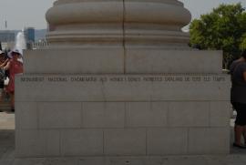 foot of Montjuïc/foot of Monument nacional d'homenatge als homes i dones patriotes Catalans de tots el te/mps