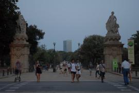 View from Passeig de Lluis Companys towards Parc de la Ciutadella