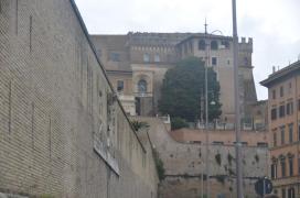 View towards the musei vaticani from the free entry queue towards the window we made the moonlight pic from two days before