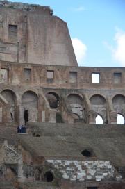 Colosseum - detail: marble benches