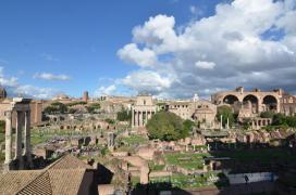 Forum Romanum - overview from Santa Maria Antiqua e Rampa Imperiale