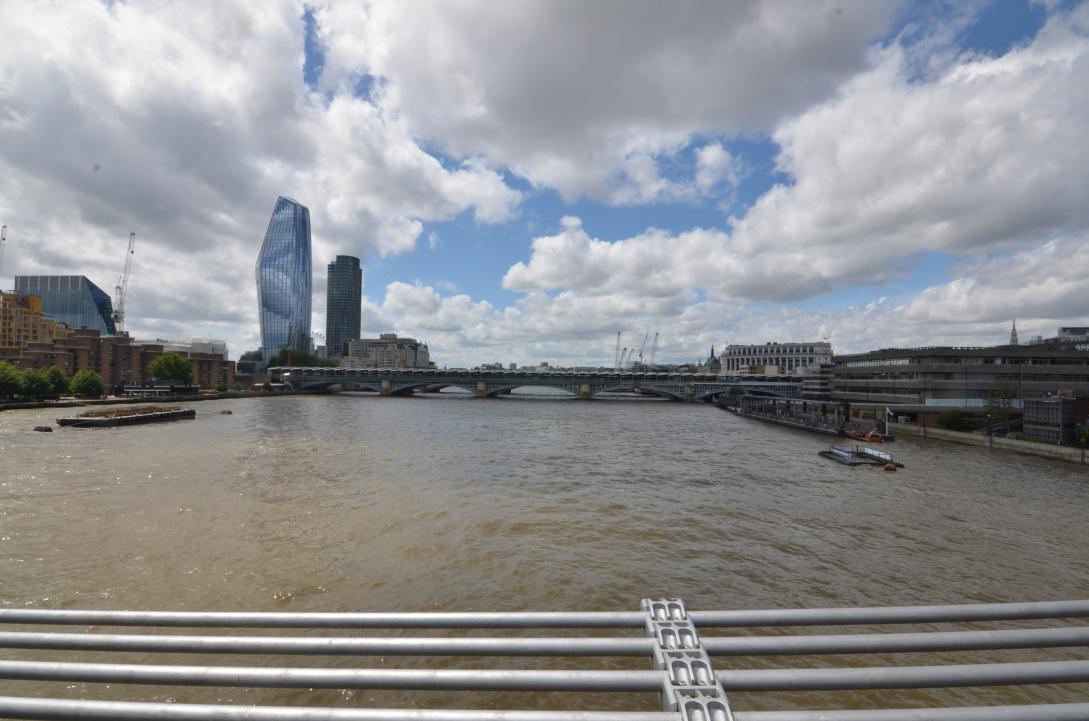 London view west from Millennium Bridge/