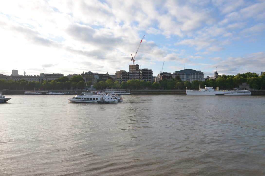 View over river Thames/