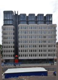 The Standard, by McLaren/view from St Pancras Railway station/(former Camden Town Hall Annexe, also known as the Crosstree Hotel)