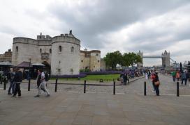 Tower of London (detail) and/Tower Bridge