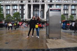 Alesther in front of Selfridges