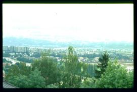 Oesterreich-Reise Juli 1991/Blick von Schloss Kufstein?