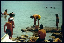 Griechenland 1992/Organisiert ueber Gymnasium Waidhofen.Thaya/Mag. Gut, Mag. Poeppl et al/fishing scene (calmar)