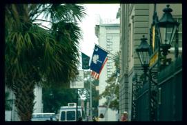 USA Weihnachten 1993/1994/Charleston, SC/South Carolina Flag