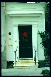 USA Weihnachten 1993/1994/Charleston SC Christmas Doors/Rainbow Road