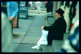 USA Weihnachten 1993/1994/Charleston SC/christmas street blur