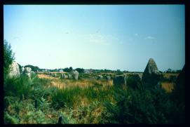 Frankreich/France 1994/paysage en Bretagne/menhirs