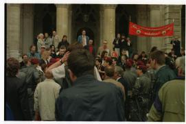 Sparpaket-Demo 1. 5. 1996/vor dem Wiener Rathaus Sparpaket-Demo 1. 5. 1996/vor dem Wiener Rathaus
