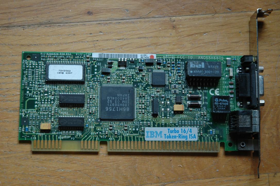 ibm 4/16 isa token ring card fru 72h3496